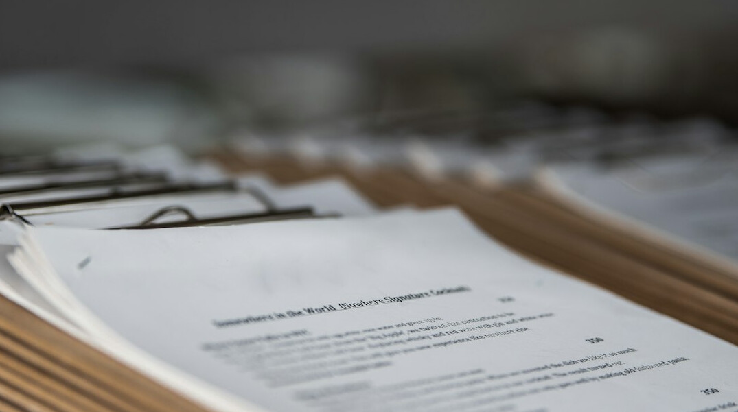 eco documents on desk